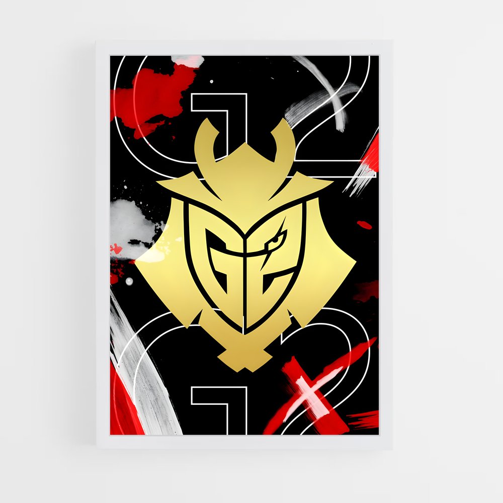 Poster G2 Gold Rush – affiche Esports (vue 3)